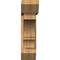 Ekena Millwork Balboa Slat Smooth Bracket w/ Offset Brace, Western Red Cedar, 7 1/2"W x 28"D x 28"H BKT0806X28X28BOA06SWR - alternate 4